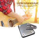 Musical Instrument Parts Accessories Electric Guitar Neck Plate Board w/ 4 Screw