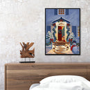 Diamond Painting Christmas Door Full Round Drill Picture of Rhinestone Draw