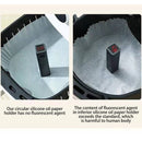 50pcs Air Fryer Disposable Paper Liner Mat Square Steamer Basket (White) Newly