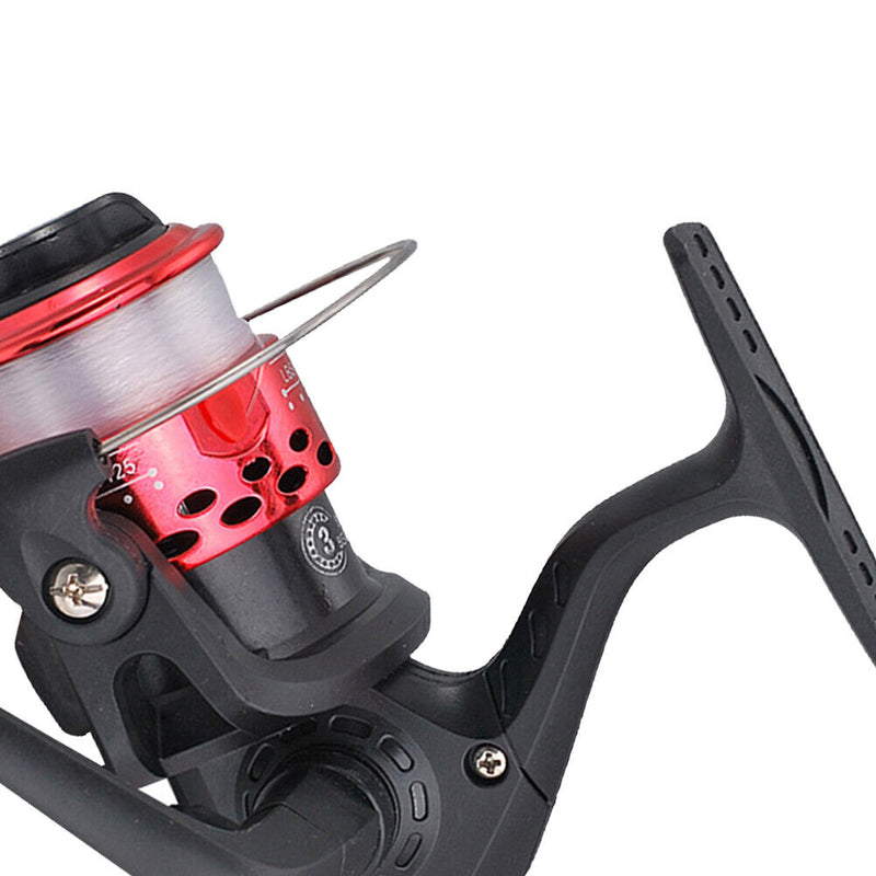 Spinning Reel 3BB Spool Wire Cup Gear Ratio 5.1/1 Sea Fishing Reel (Red) Newly