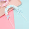 Wedding DIY Baby Shower Cloud Balloon Cake Topper Pompom Cloud Cake Flags