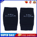 1 Pair Antiskid Baby Kneepads Protector Soft Crawling Leg Warmers(Navy Blue