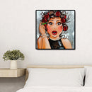 Women 5D diy Full Round Drill Diamond Painting Rhinestone Art Decor (V586)