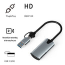 USB-C Converter USB A Type-C Streaming USB HD Video Capture Card for Live