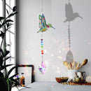 Crystal Diamond Angel Tears Catching Light Hanging Wind Chimes Decor (B) Newly