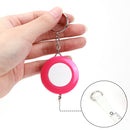 Gift ruler retractable keychain mini cartoon plastic ruler soft ruler