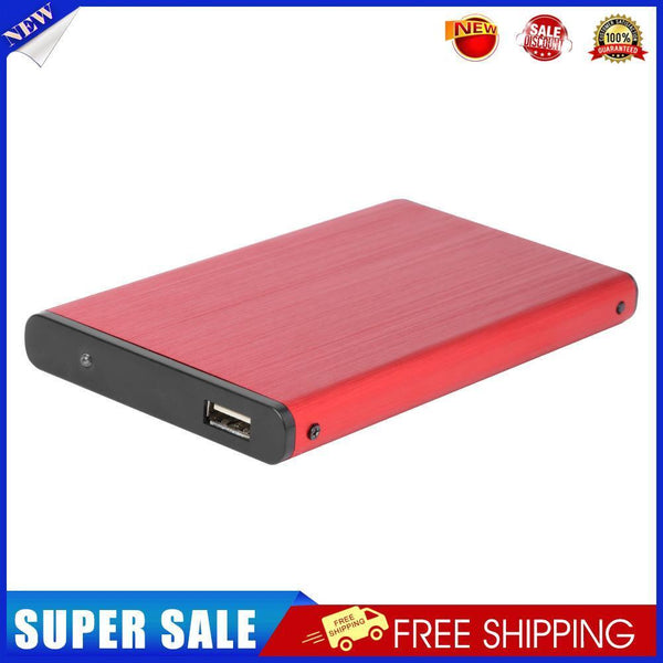 USB 2.0 Mobile Hard Disk Case 10TB 2.5 inch SATA HDD SSD Enclosure (Red)