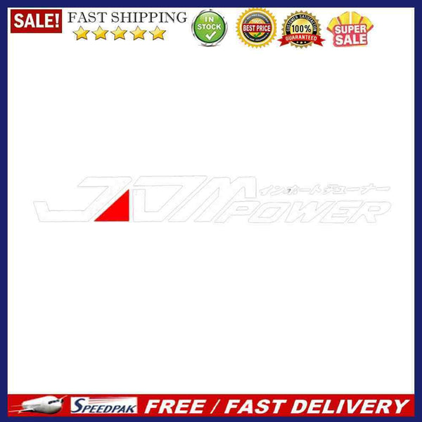 JDM Power Car Stickers Reflective Bumper Styling Decals Decoration Accessorie