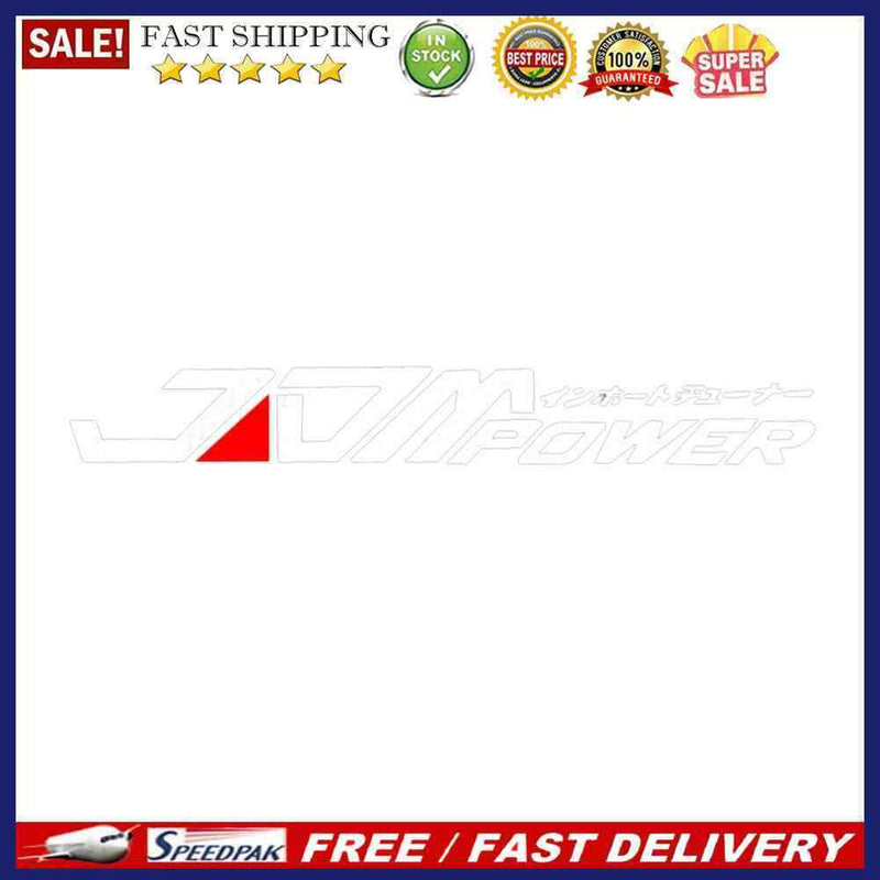 JDM Power Car Stickers Reflective Bumper Styling Decals Decoration Accessorie