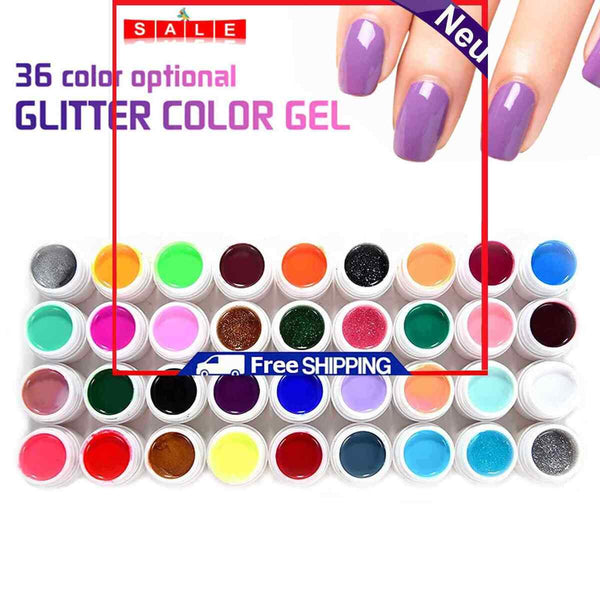 Gel Nail Polish Kit - 36 Colors Perfect Nail Polish for DIY Nails Art Decoration