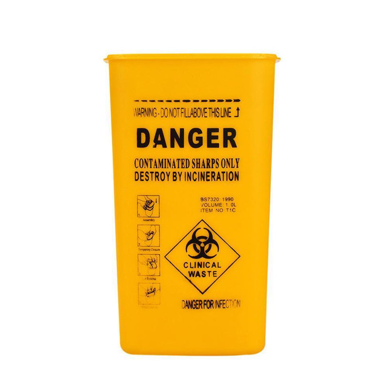 Tattoo Needle Tip Biohazard Barrel Garbage Bucket Container Artist Waste Box