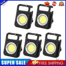 5pcs Mini COB Work Light Small Pocket Flashlight USB Rechargeable Key Light