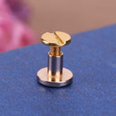 20pcs Copper Leather Craft Belt Wallet Solid Brass Nail Rivets Screws(4) Newly