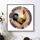 5D DIY Full Round Drill Diamond Painting Kit Rooster Animal Wall Art Craft Gi