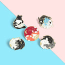 Accessories Animal Costume Jewelry Brooch Bagua Chart Brooch Enamel Badge