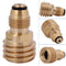 Converts Propane LP TANK POL Service Valve to QCC Outlet Brass Adapter Newly