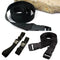 Black Small Travel Luggage Straps Short Adjustable Suitcase Belt Buckle Z5X0