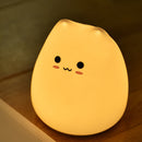Cute 7 Color LED Night Light Soft Silicone Cat Pat Lamp Kids Gifts (Cute) Newly