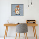 Full Embroidery Penguin 3-Beach 11CT Printed Cross Stitch Cotton Kit for Home