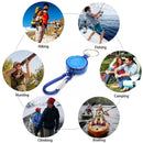Metal Retractable Keychain Anti-Lost Anti-Theft EDC Keyring Buckle (Blue) Newly