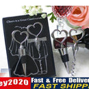 Love Heart Corkscrew Bottle Opener Set Wine Bottle Stopper Wedding Decor Newly