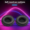 2x 70mm Headphones Earpads Soft PU Foam Round Replacement Cushions Newly