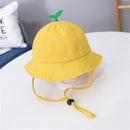 Cute Breathable Baby Bucket Hat Cotton Beach Hat Sun Cap For 1-3 Years Old