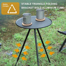 Aluminum Alloy Folding Round Table Camping SelfDriving Travel Equipment Portabl.