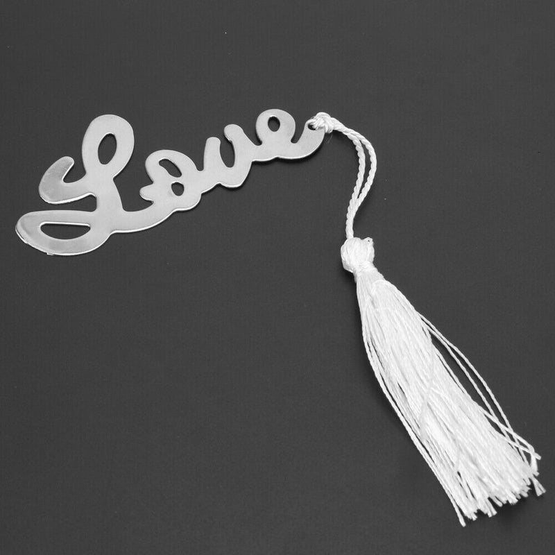 LOVE Shaped Bookmark Tassel Wedding Favors Bridal Shower Bridesmaid Giffts Newly