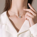 Pendant Stars Moon Charm Necklace Snowflake Necklace Snowflake Clavicle Charm