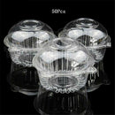 Disposable Reusable Muffin Cup Cake Holders Boxes Cases Set Plastic Cupcake