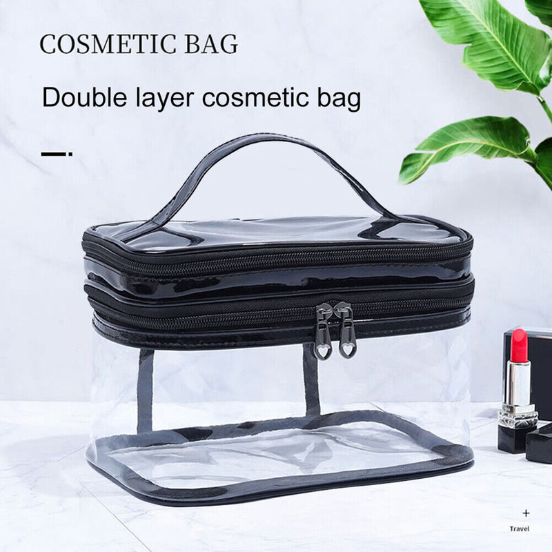 Women Transparent PVC Waterproof Large Cosmetic Bag Waterproof Cosmetic Pouch