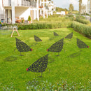Acrylic Chicken Ornament Backyard Lawn Stakes Yard Art Outdoor Garden Decorat