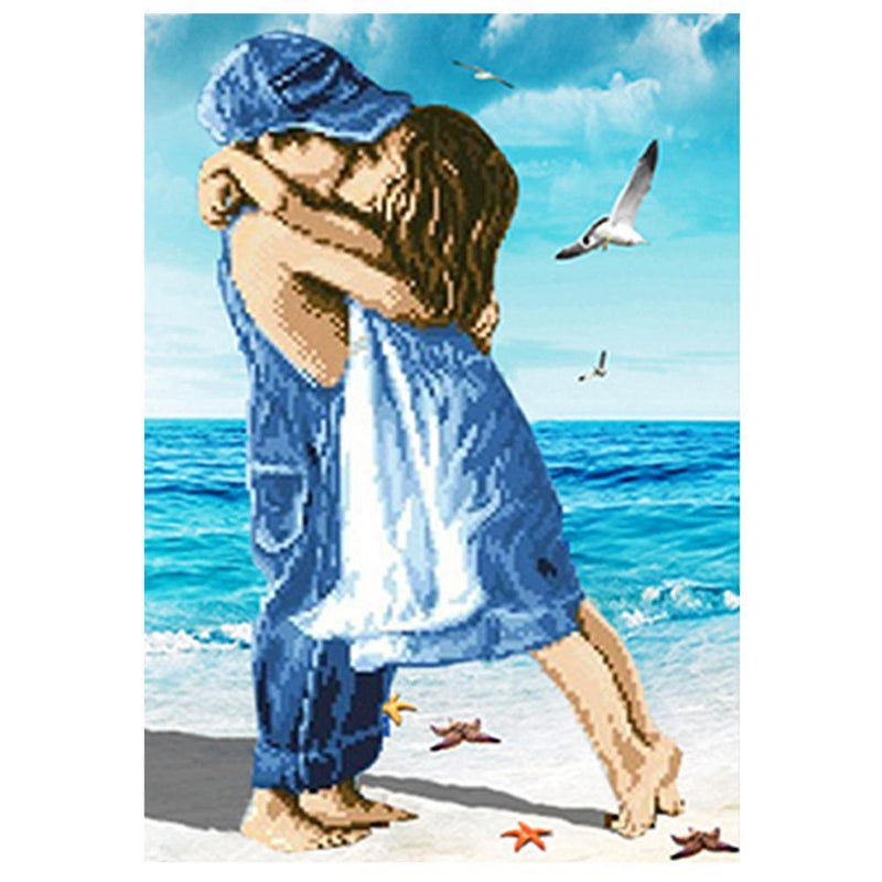 Seaside Lovers Diamond Painting Embroidery DIY Cross Stitch Home Decor
