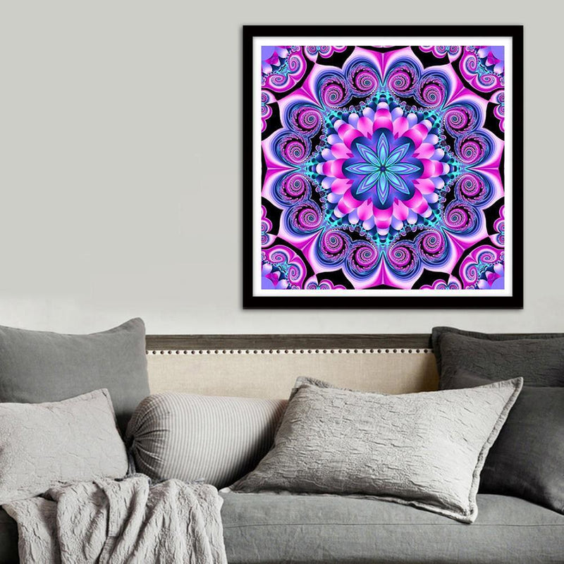 Geometric Flower 5D Full Drill Diamond Painting Embroidery DIY Cross Stitch