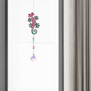 2pcs Crystal Wind Chimes Diamond Hanging Light Catcher Home Decor (ZH008)