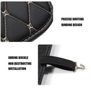 18x14 inch Leather Car Kick Mat w/ Phone Storage Pocket Seat Back Protector