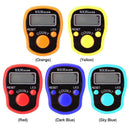 LCD Display Finger Counter LED Luminous Electronic Tally Counter (Orange)
