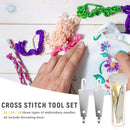 30pcs Cross Stitch Stainless Steel Sewing Needle Threading Device for DIY C