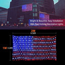 Flag Lights USA Flag Net Light Independence Day With 420 Super Bright LEDs