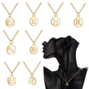 Jewelry Fashion Clavicular Chain Symbol necklace Pendant 12 Constellations