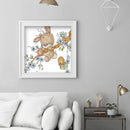 Part Embroidery Naughty Rabbit Printed Cross Stitch 14CT Cotton Needlework