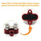 Bus Bar Terminal Block Heavy Duty Dual M8 Power Distribution Stud (Red)