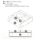 Olmaster 5.25'' to 3.5'' Drive Bay Computer Slot Case Adapter Mounting Bracket