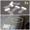 2pcs Car Parking Ticket Permit Holder Clip Auto Windshield Note Pass Folder