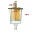 1*Motorcycle Inline Gas Petrol Fuel Filter 3/8" Pipe Accessories N9H4 Y8C1 V5V6