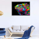 5D DIY Colorful Monster Full Round Diamond Painting Kit Mosaic Craft Rhines