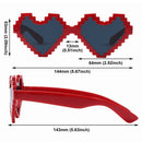 Funny Heart Sunglasses Heart Glasses Mosaic Sunglasses Thug Life Sunglasses