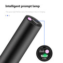Mini Powerful Flashlight USB Charge Zoom Torch Strong Lighting Lamp (Black)
