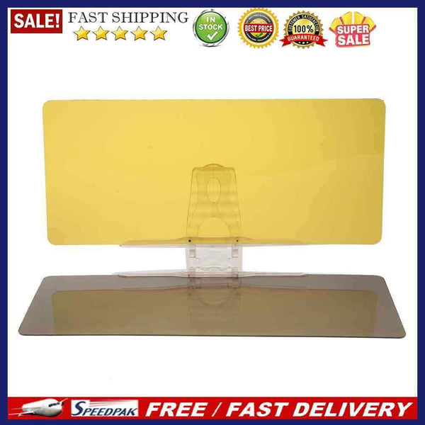 2 in 1 Car Sun Visor Day Night Anti Glare Dazzling Goggle Sunshade Mirror